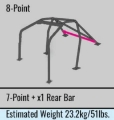 Picture of Cusco Chro-moly Roll Cage 8P Dash Through JZA80 S-O - No Cancel