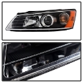 Picture of Xtune Hyndai Sonata 2006-2008 OEM Style Headlights Black HD-JH-HYSON06-BK