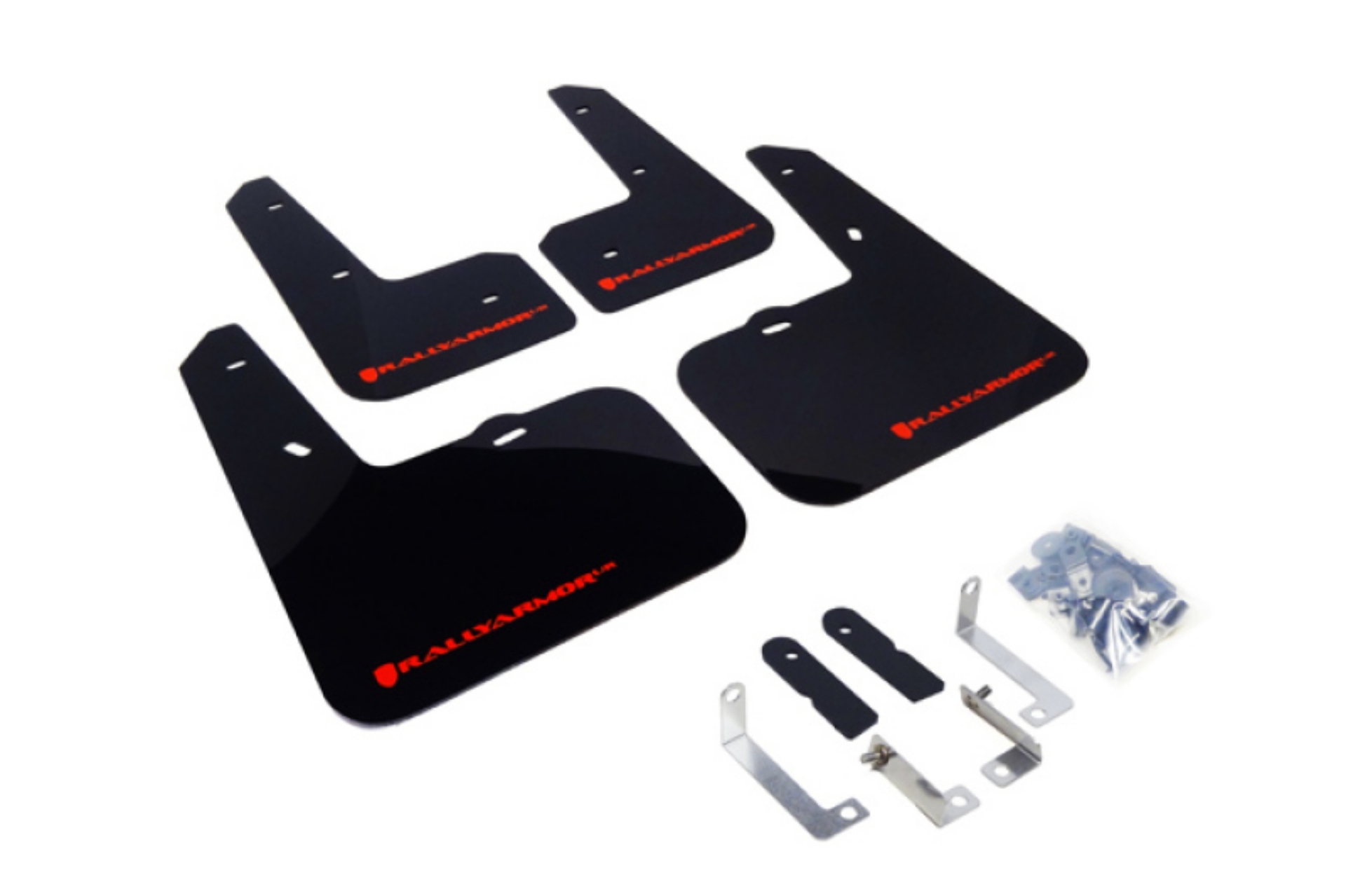 Picture of Rally Armor 12-18 Hyundai Veloster Black UR Mud Flap w- Red Logo