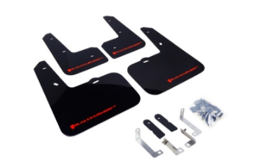Picture of Rally Armor 12-18 Hyundai Veloster Black UR Mud Flap w- Red Logo
