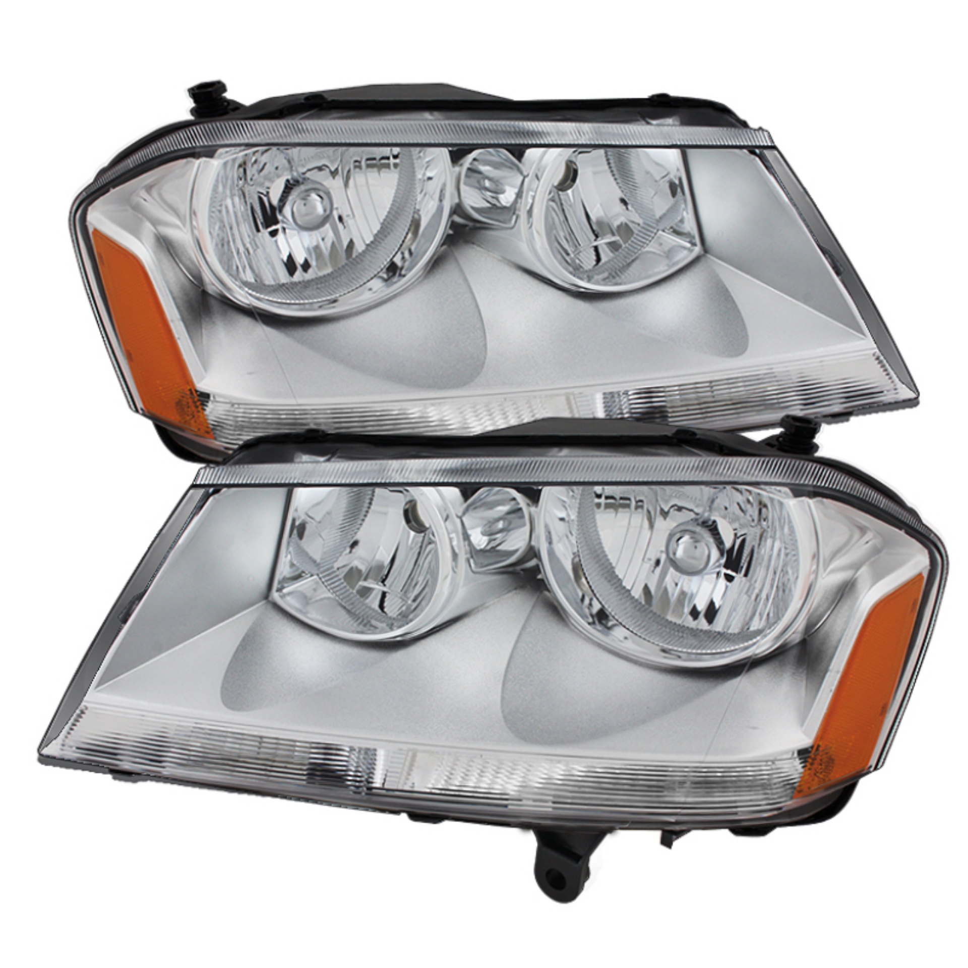 Picture of xTune Dodge Avenger 08-14 Crystal Headlights Chrome HD-JH-DA08-AM-C