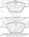 Picture of StopTech Performance 12 BMW X1 - 09-13 Z4 - 06 325 Series Exc E90 Front Brake Pads