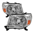 Picture of xTune Toyota Tacoma 05-11 Amber Crystal Headlights Chrome HD-JH-TT05-AM-C