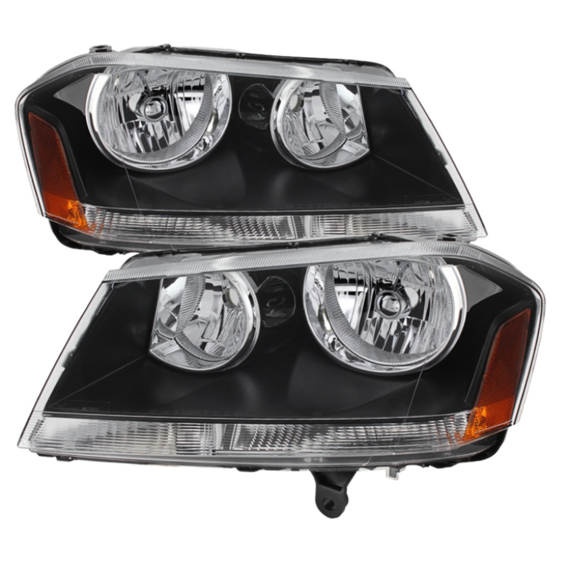 Picture of xTune Dodge Avenger 08-14 Crystal Headlights Black HD-JH-DA08-AM-BK