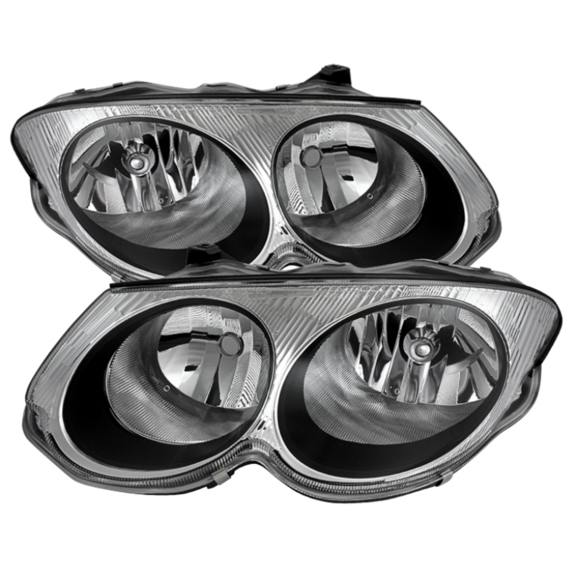 Picture of Xtune Chrysler 300M 1999-2004 Not Hid Model Crystal Headlights Chrome HD-JH-CHR300M99-C