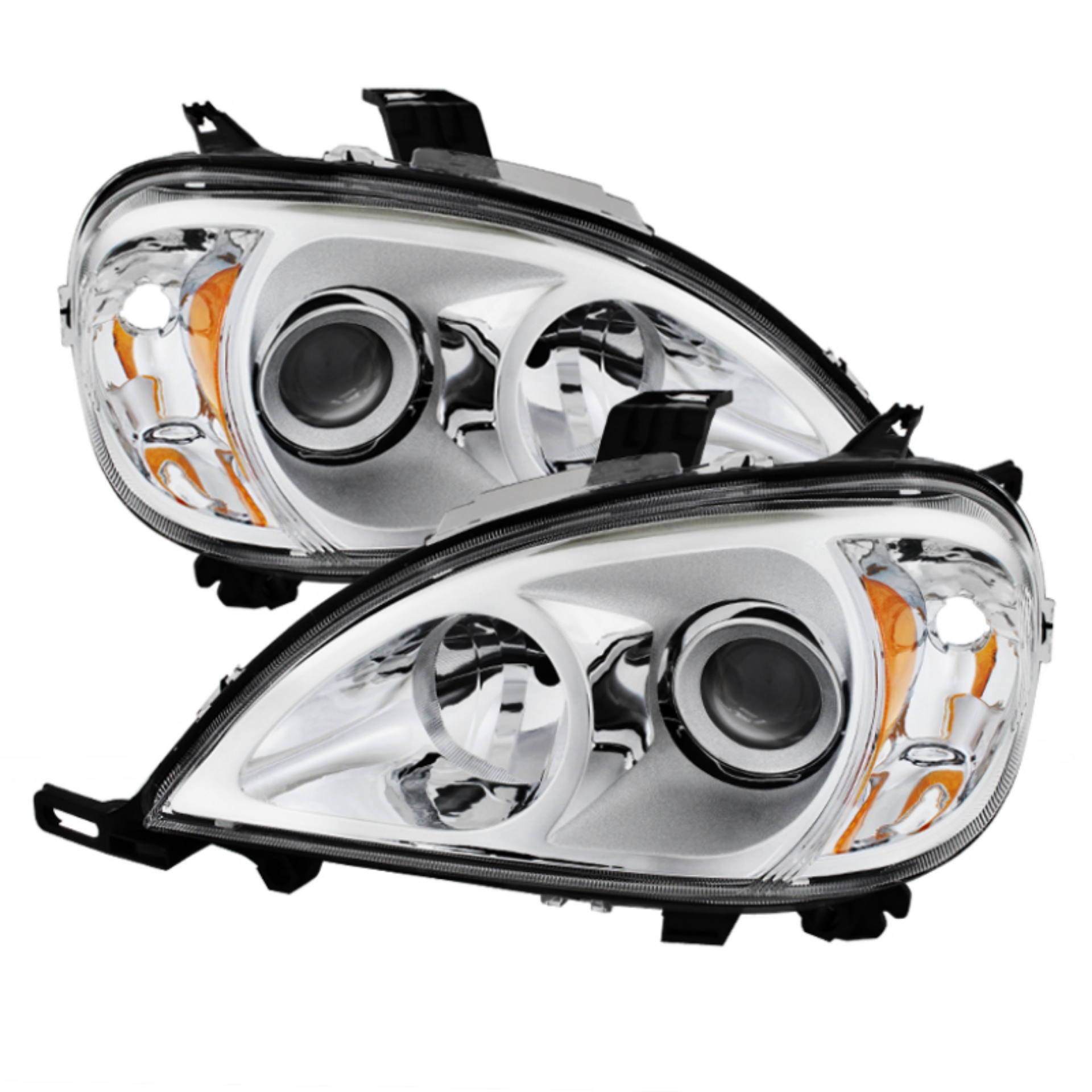 Picture of xTune Mercedes Benz W163 Ml-Class 98-01 Projector Headlights Chrome PRO-JH-MBW16398-C