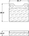Picture of StopTech Performance 98-04 Volvo C70-98-00 V70 Rear Brake Pads