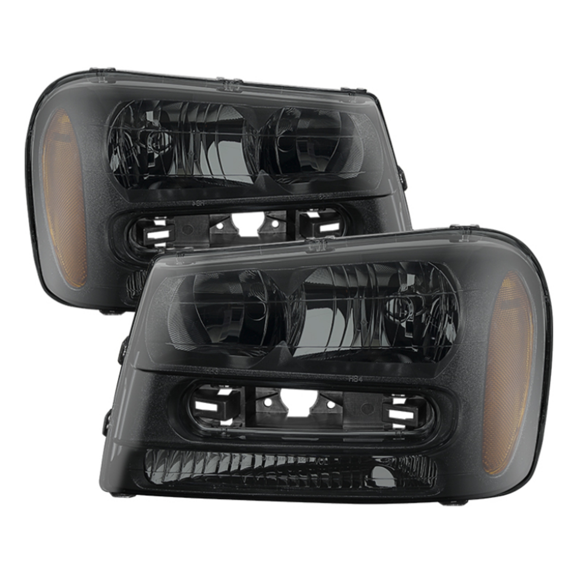 Picture of xTune Chevy Trailblazer 02-09 OEM Style Headlights Black Smoke HD-JH-CTB02-AM-BSM