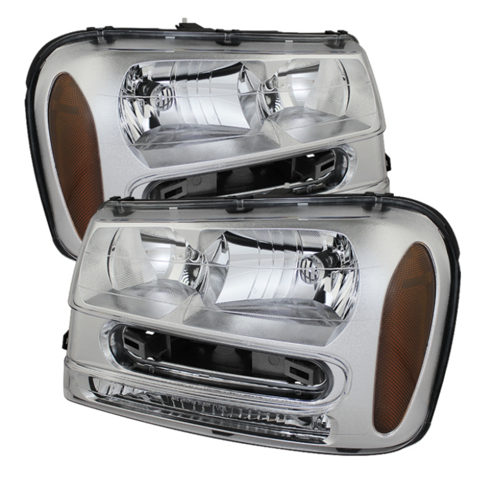 Picture of xTune Chevy Trailblazer 02-09 Crystal Headlights Chrome HD-JH-CTB02-AM-C