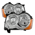 Picture of xTune Jeep Grand Cherokee 08-10 Halogen Model Only OEM Style Headlights Chrome HD-JH-JGC08-AM-C