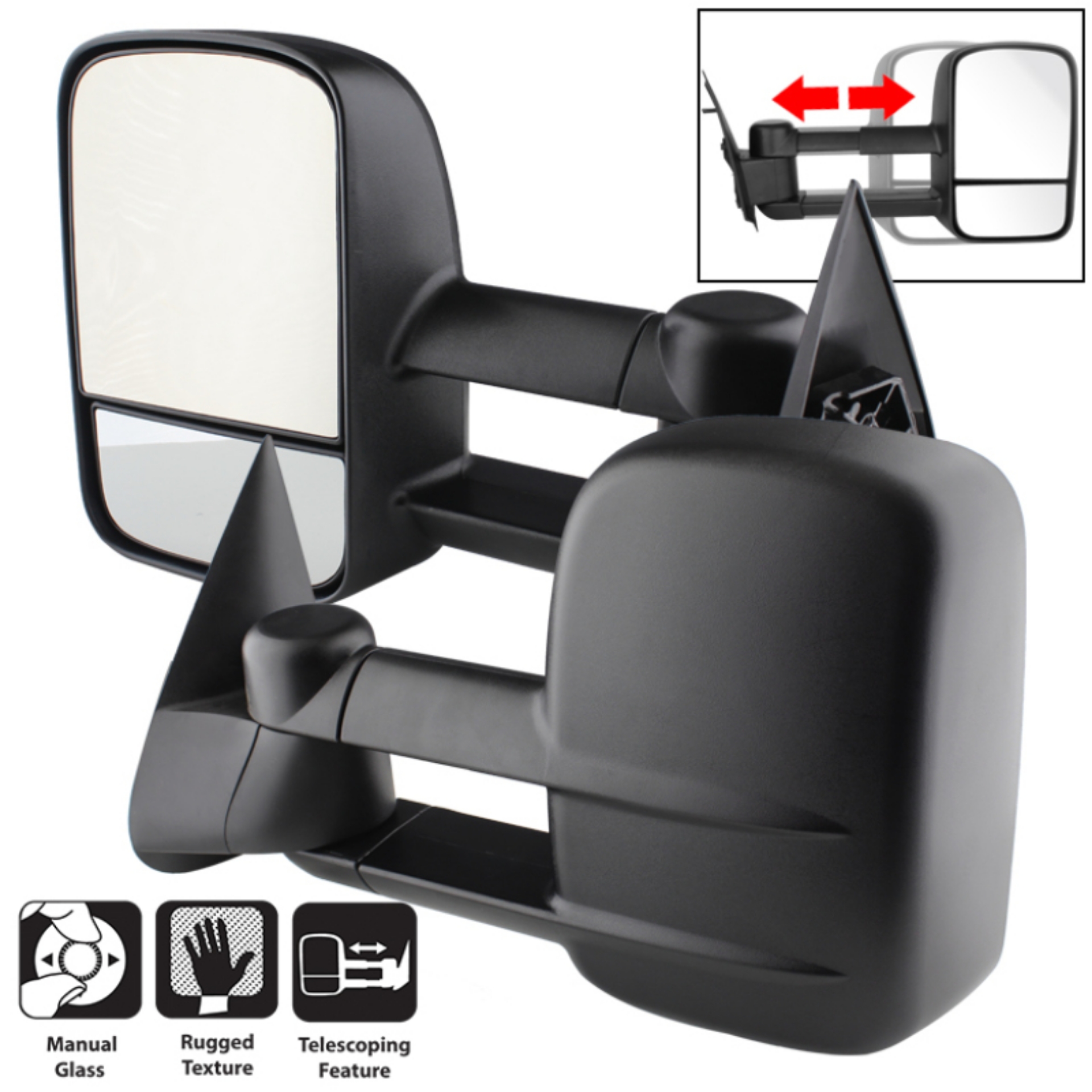 Picture of xTune Chevy Silverado 99-06 L&R Manual Extendable Manual Adjust Mirror MIR-CSIL03-MA-SET
