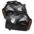 Picture of xTune Jeep Grand Cherokee 05-07 Crystal Headlights Black HD-JH-JGC05-AM-BK
