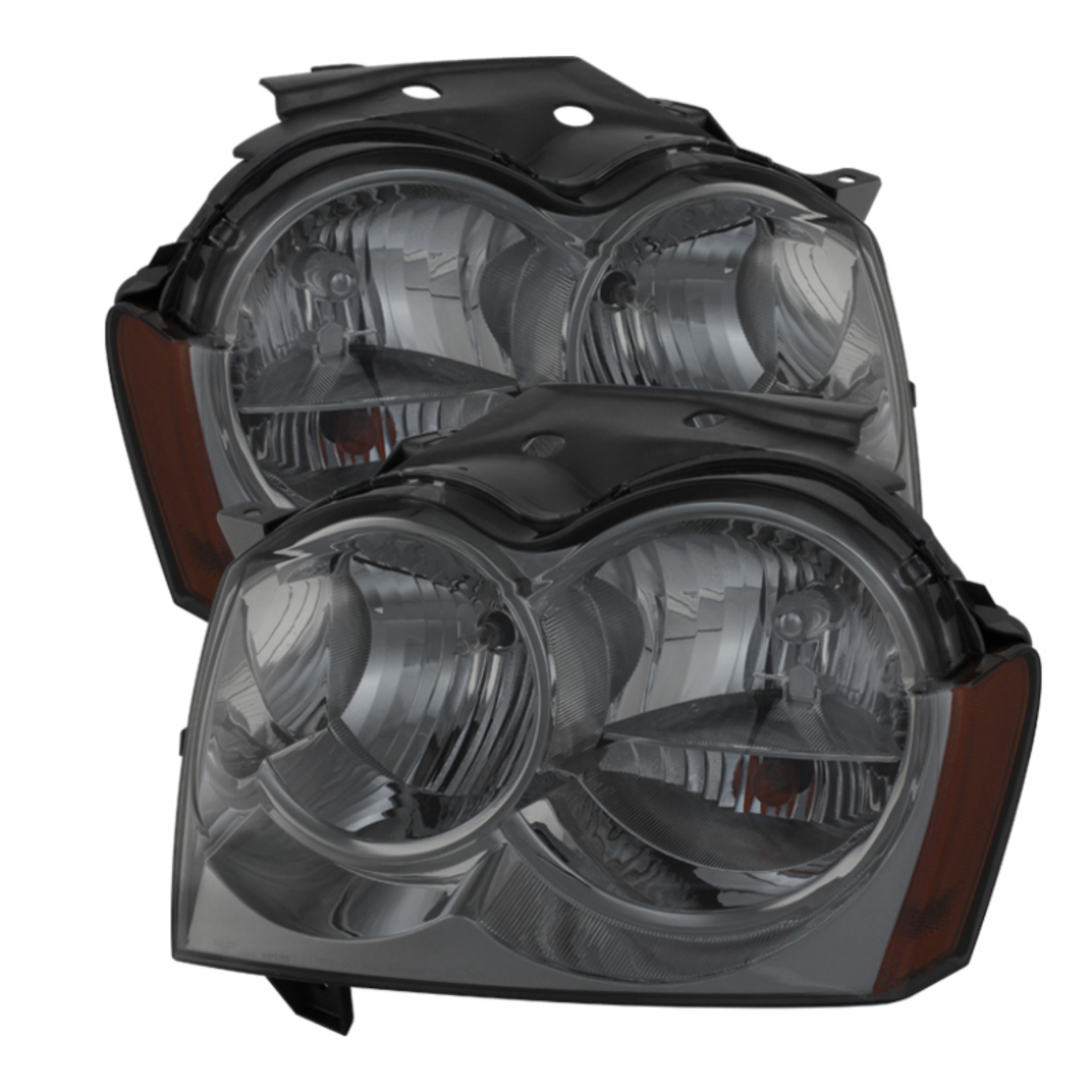 Picture of xTune Jeep Grand Cherokee 05-07 Crystal Headlights Smoke HD-JH-JGC05-AM-SM