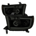 Picture of xTune Toyota Tundra 07-13 LED Light Bar Projector Headlights Black Smoked PRO-JH-TTU07-LED-BSM