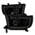 Picture of xTune Toyota Tundra 07-13 LED Light Bar Projector Headlights Black Smoked PRO-JH-TTU07-LED-BSM