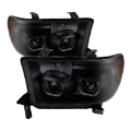 Picture of xTune Toyota Tundra 07-13 Projector Headlights Eliminates AFS LED Halo Smoked PRO-JH-TTUN07-CFB-BSM