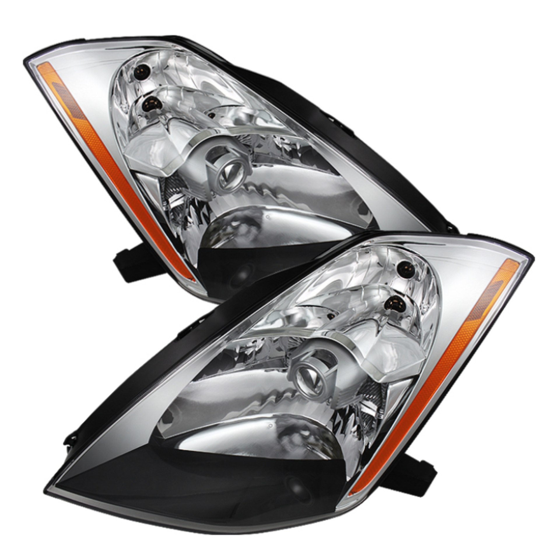 Picture of xTune Nissan 350Z 03-05 Hid Model Only Crystal Headlights Chrome HD-JH-N350Z-HID-C