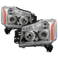 Picture of xTune Nissan Titan 04-14 Projector Headlights LED Halo Chrome PRO-JH-NTI04-LED-C