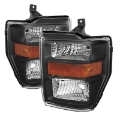 Picture of xTune Ford F250-350-450 Super Duty 08-10 OEM Headlights Black HD-JH-FS08-AM-BK