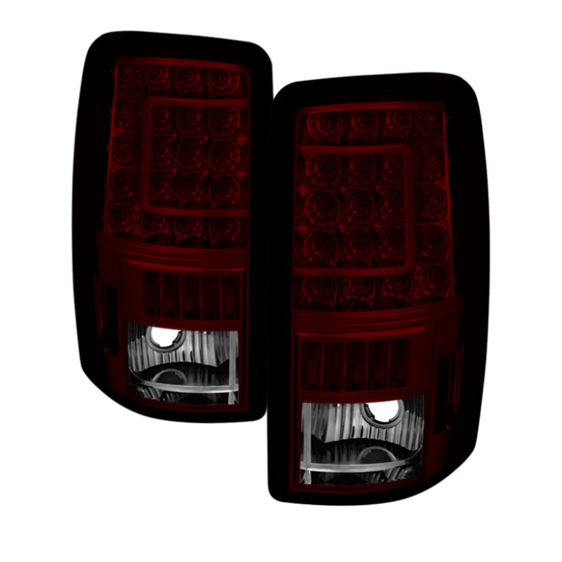 Picture of xTune GMC Yukon Denali Xl 01-06 Version 2 C Shape LED Tail Lights Red Smoke ALT-ON-CD00-G2-LED-RS