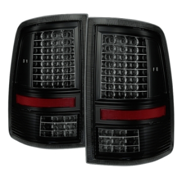 Picture of xTune Dodge Ram 1500 09-14 LED Tail Lights Incandescent Model Black Smoke ALT-JH-DR09-LED-G2-BSM