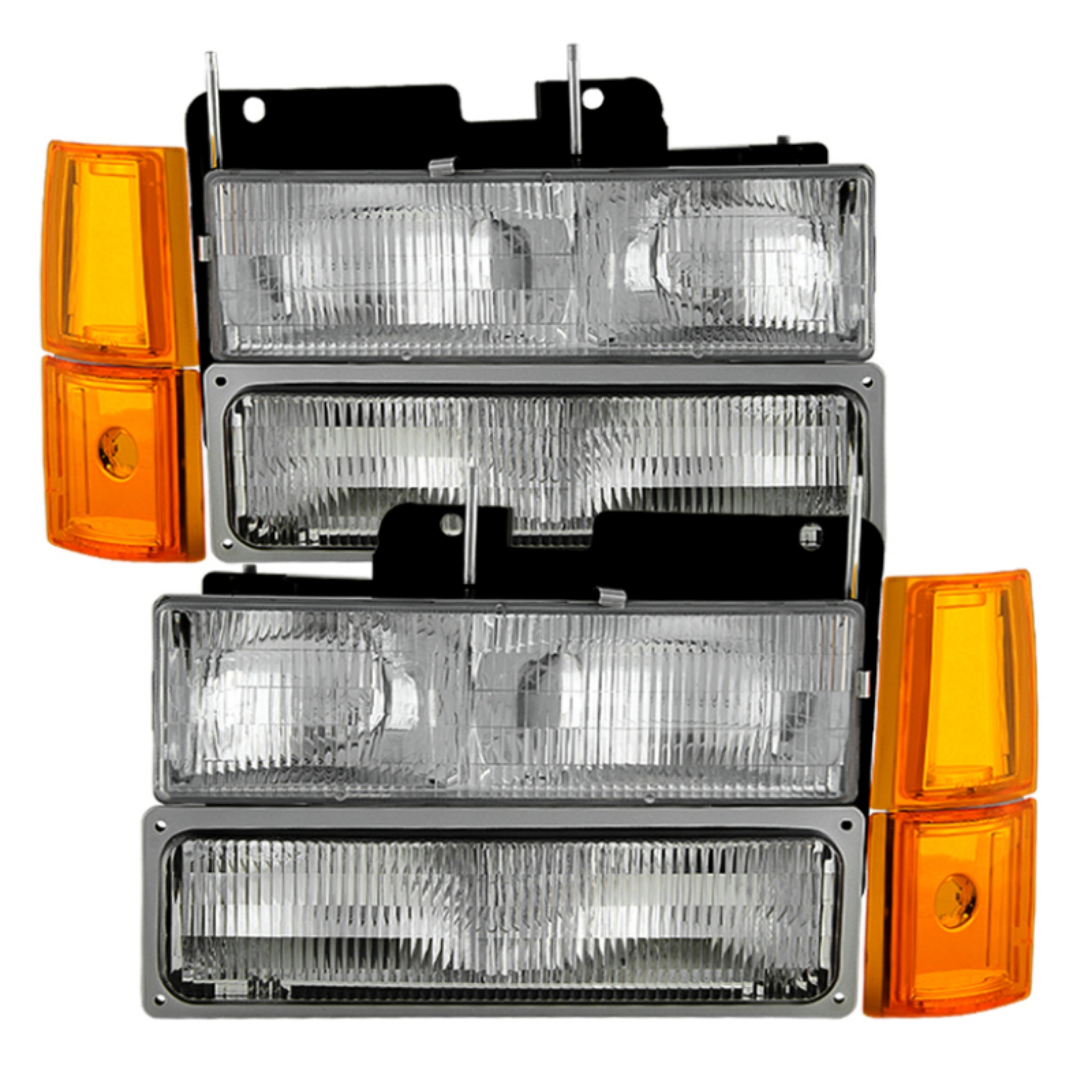 Picture of xTune GMC Yukon 94-99 Headlights w- Corner & Parking Lights 8pcs Sets - OEM HD-JH-GCK94-OE-C-SET