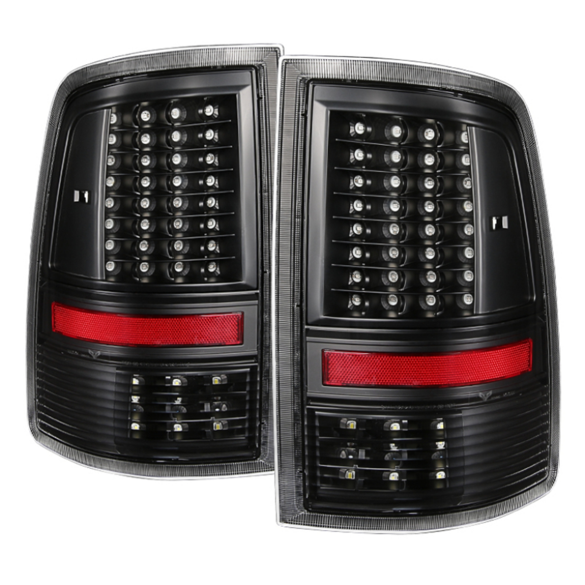 Picture of xTune Dodge Ram 1500 09-14 LED Tail Lights Incandescent Model Only Black ALT-JH-DR09-LED-G2-BK
