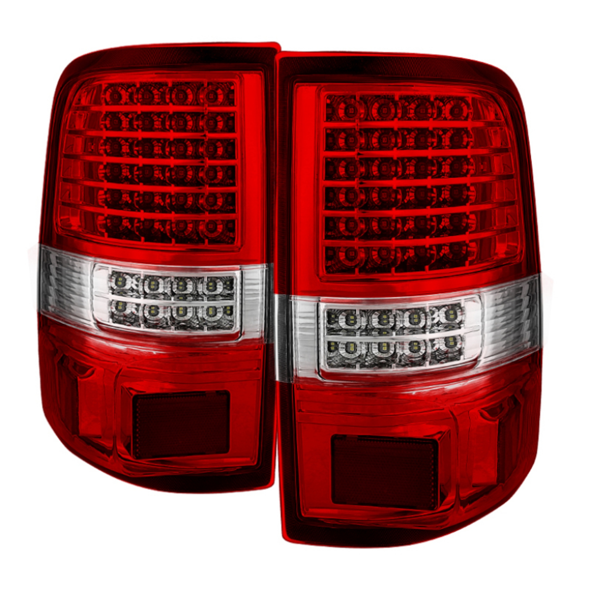 Picture of xTune Ford F150 Styleside 04-08 LED Tail Lights Red Clear ALT-JH-FF15004-LED-G2-RC