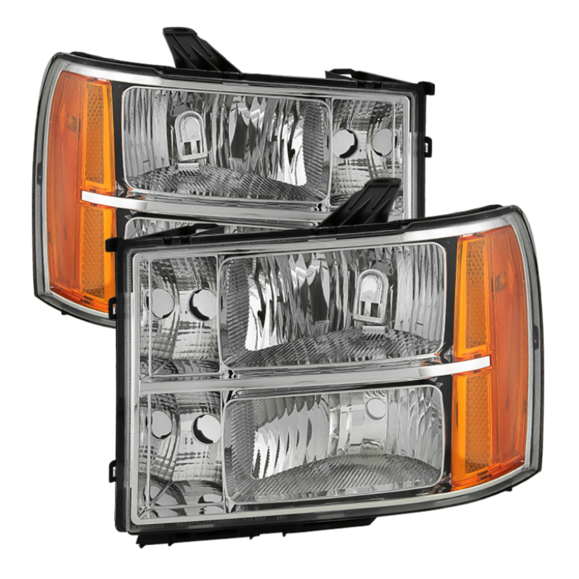 Picture of xTune GMC Sierra 07-13 Crystal Headlights Chrome HD-JH-GSIE07-AM-C