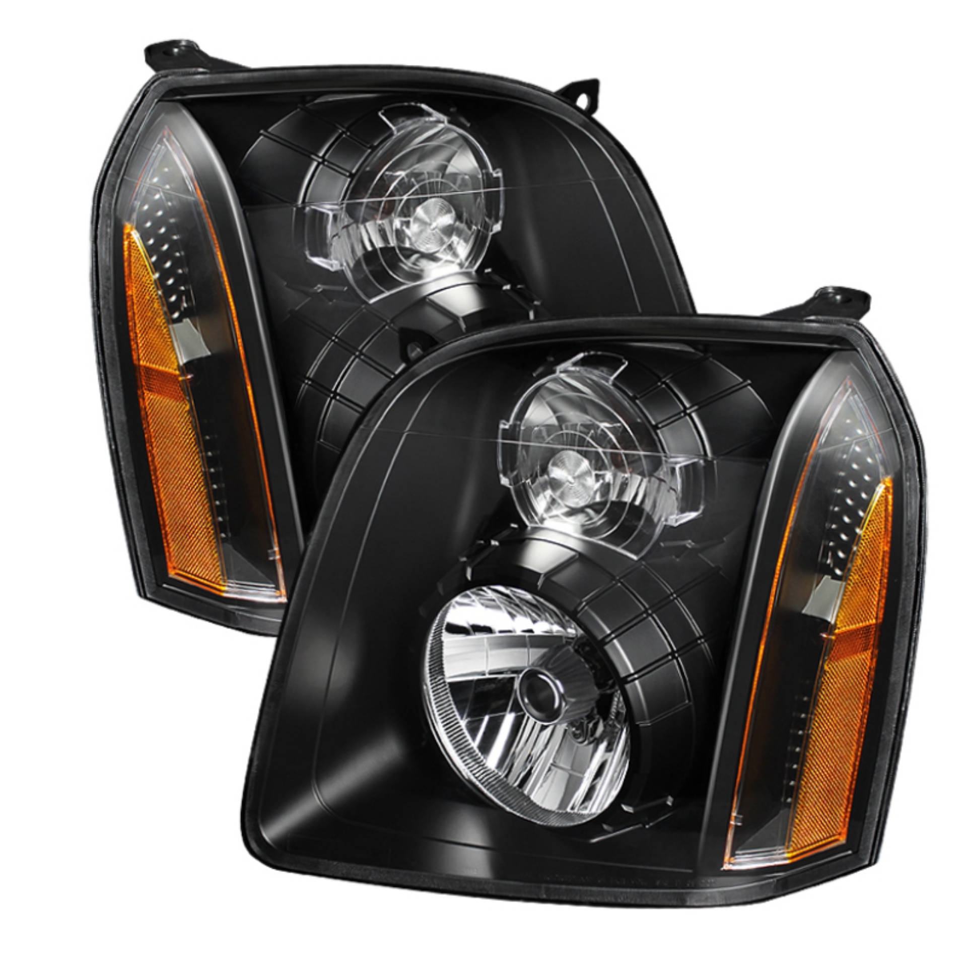 Picture of xTune GMC Yukon Denali 07-14 Crystal Headlights Black HD-JH-GYD07-AM-BK