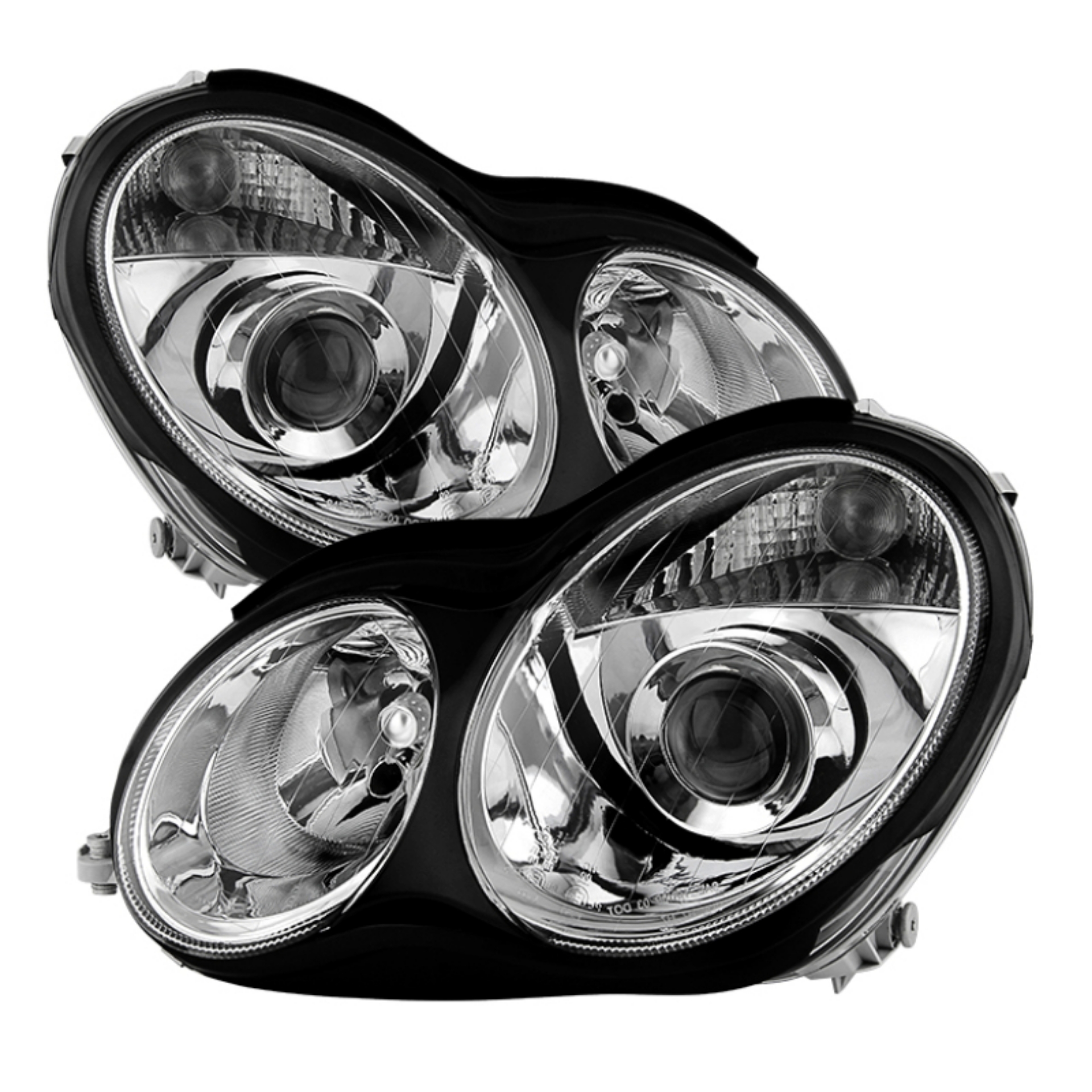 Picture of xTune Mercedes W203 C Class Sedan 01-05 Projector Headlights -Chrome PRO-JH-MBW203-C