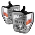 Picture of Xtune Ford F250-350-450 Super Duty 08-10 Projector Headlights LED Halo Chrome PRO-JH-FS08-LED-C