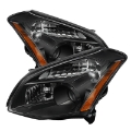 Picture of xTune Nissan Maxima Halogen Only 07-08 Crystal Headlights Black HD-JH-NM07-AM-BK