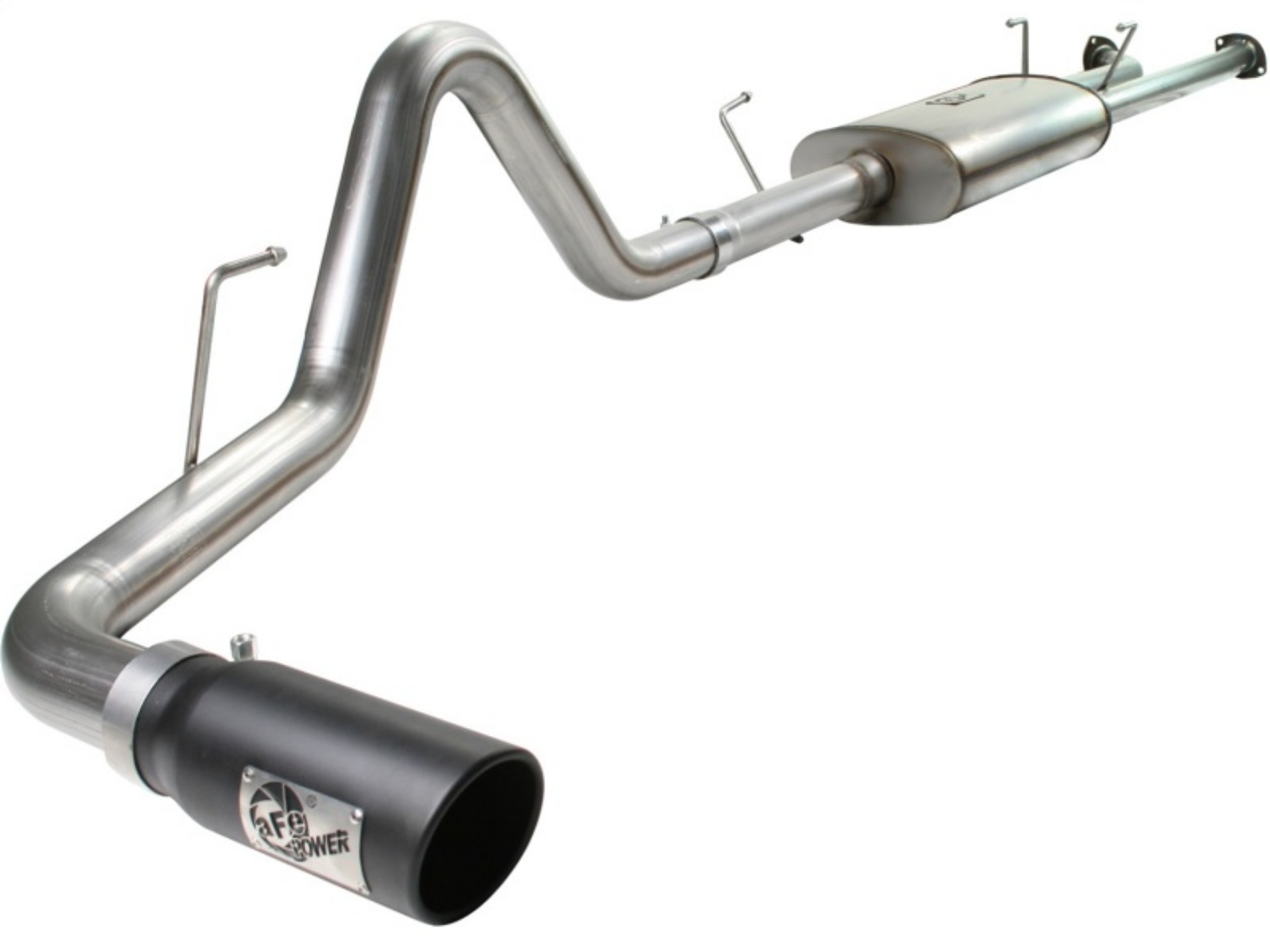 Picture of aFe MACHForce XP Exhaust Cat-Back SS-409 07-09 Toyota Tundra V8-5-7L w- Black Tip