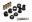 Picture of Energy Suspension 88-96 Chevrolet Corvette Black Front End Link Bushings ONLY