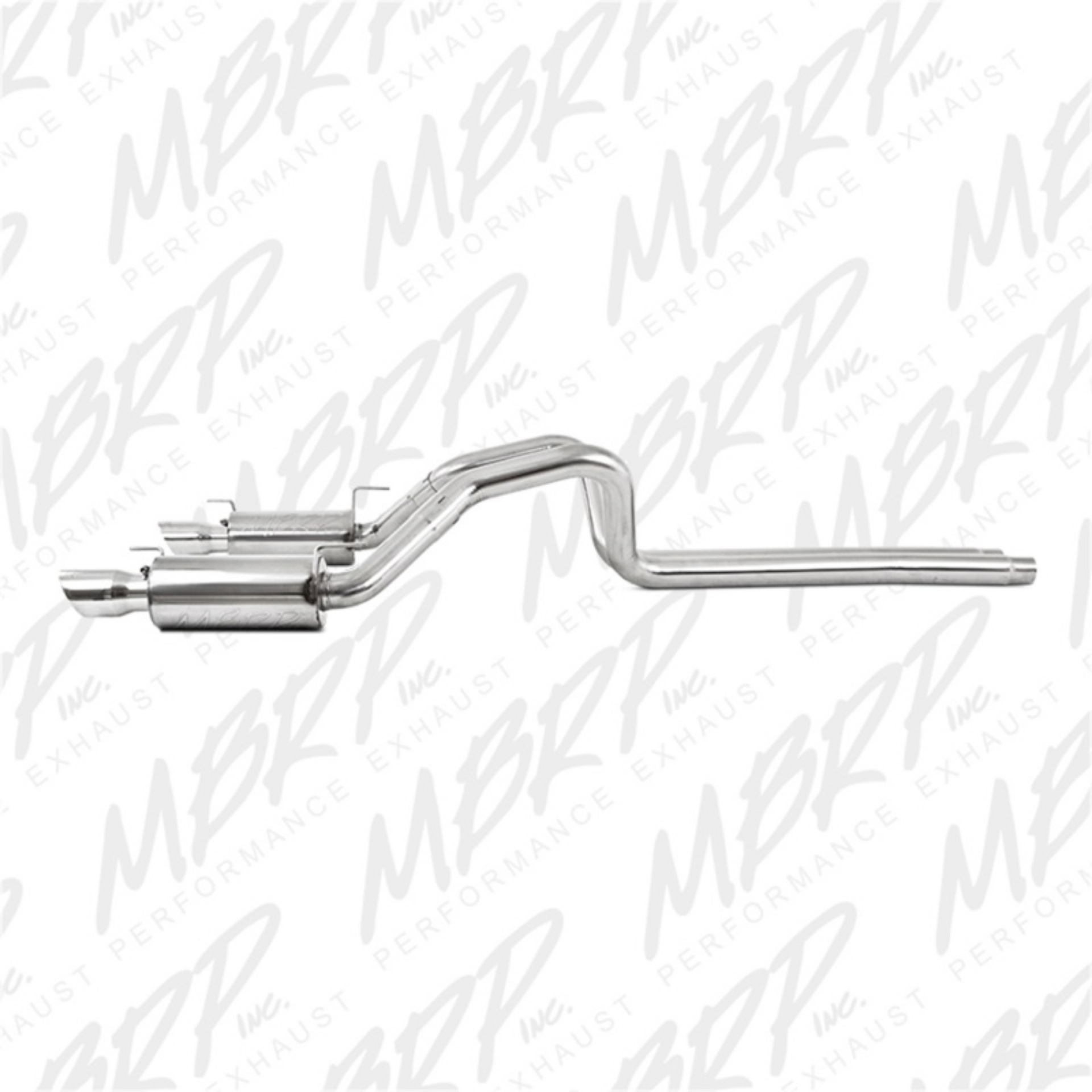 Picture of MBRP 05-09 Ford Shelby GT500 - GT Dual Split Rear Street Version 4in Tips T409 Exhaust System