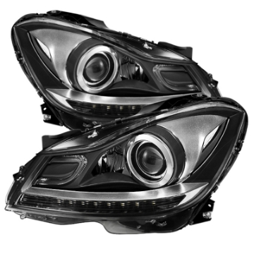Picture of Xtune Mercedes Benz C-Class 12-14 OE Projector Headlights Fit Non-Hid Chrome PRO-JH-MBW20412-NA-C