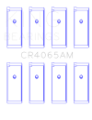 Picture of King 91-04 Nissan 146CI-2-4L KA24DE L4 - 89-97 146CI-2-4L KA24E L4  Size +0-25 Rod Bearing Set