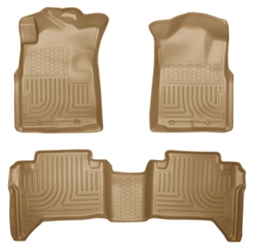Picture of Husky Liners 05-13 Toyota Tacoma WeatherBeater Combo Tan Floor Liners