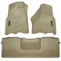 Picture of Husky Liners 10-12 Dodge Ram 2500-3500 Mega Cab WeatherBeater Combo Tan Floor Liners