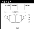 Picture of Hawk 04-06 Audi TT Quattro - 04-05 VW Golf R32 DTC-70 Race Front Brake Pads