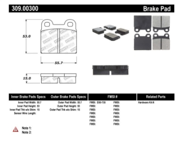 Picture of StopTech Performance Brake Pads