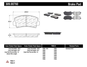 Picture of StopTech Performance Brake Pads