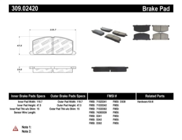 Picture of StopTech Performance Brake Pads