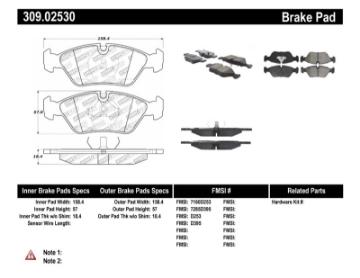 Picture of StopTech Performance Brake Pads