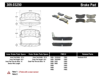 Picture of StopTech Performance Brake Pads