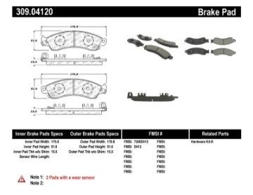 Picture of StopTech Performance Brake Pads