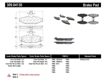 Picture of StopTech Performance Brake Pads