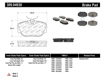 Picture of StopTech Performance Brake Pads