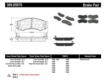 Picture of StopTech Performance Brake Pads